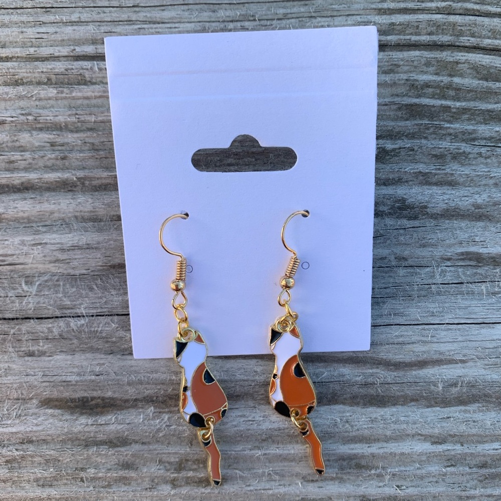 Calico Cat Earrings